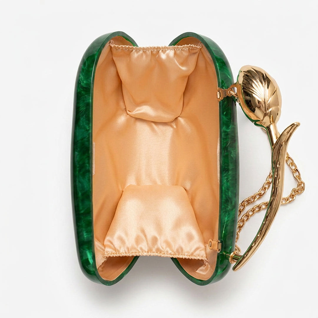 Rosa Acrylic Clutch Bag