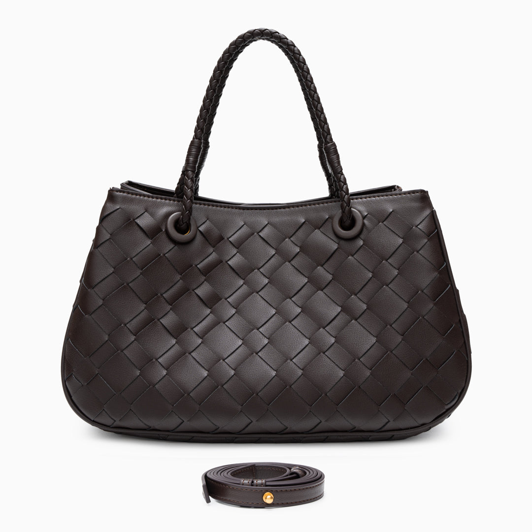 Noire Weave Shoulder Bag