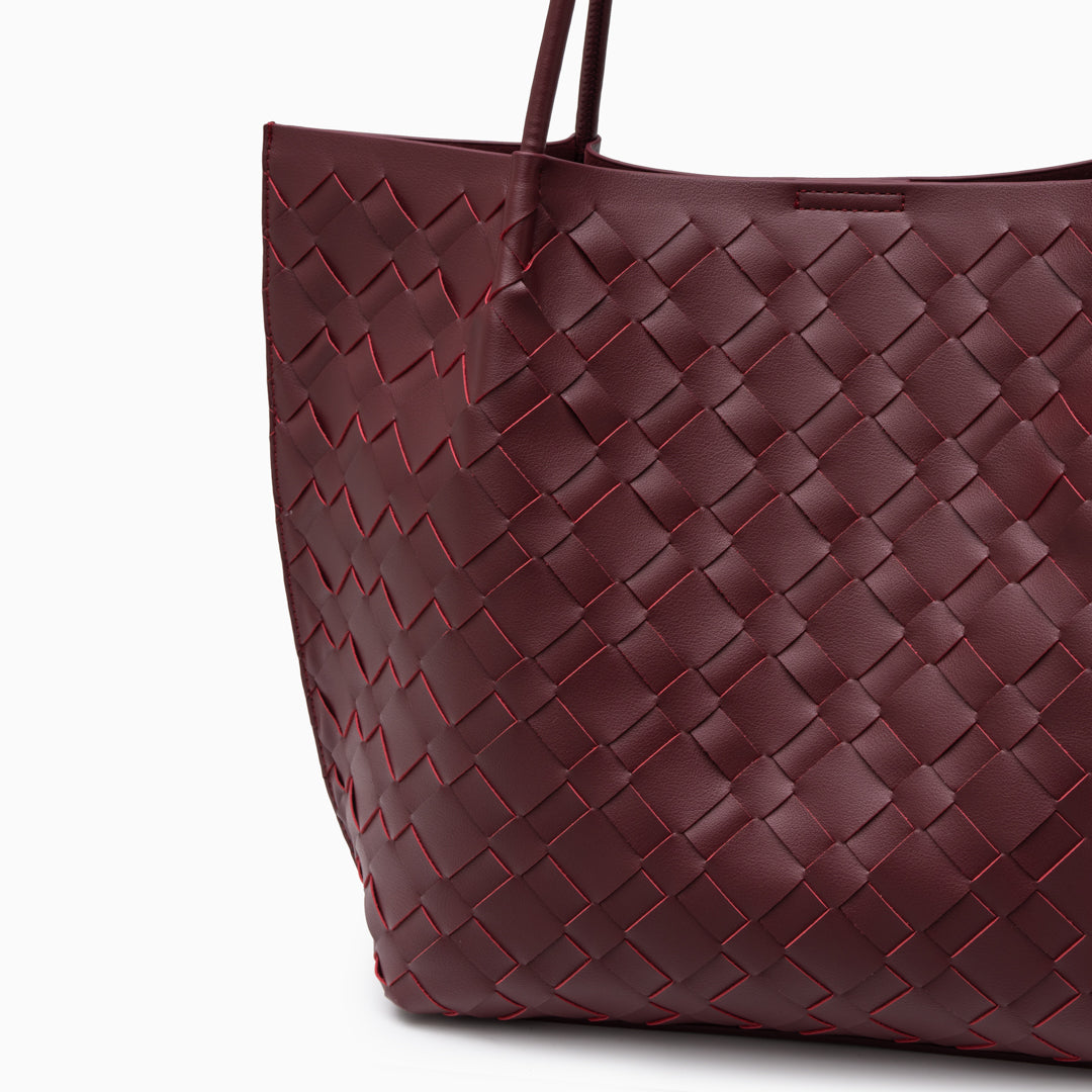 Mila Woven Shoulder Bag