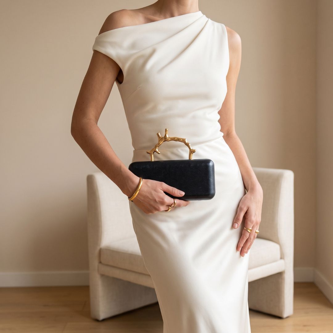Delphine Box Clutch