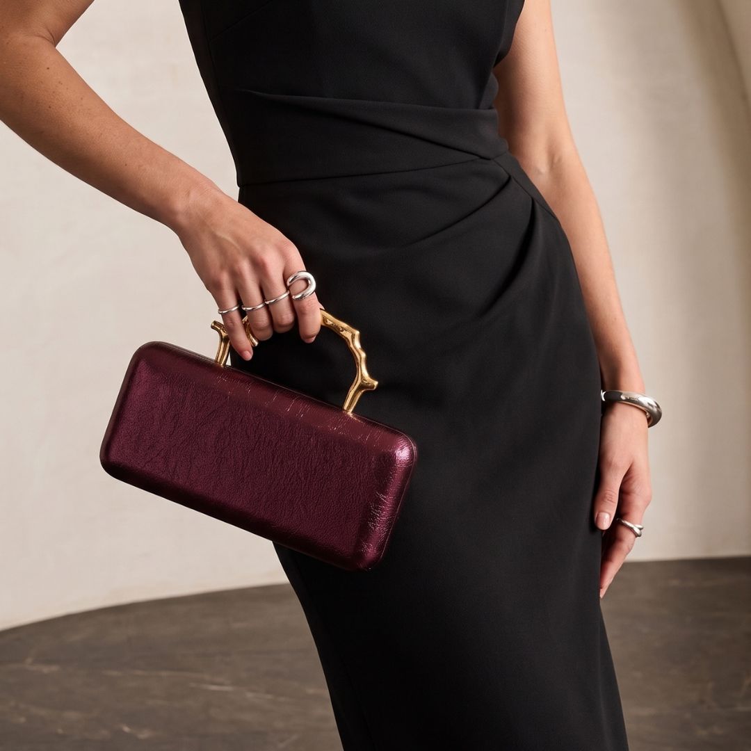 Delphine Box Clutch