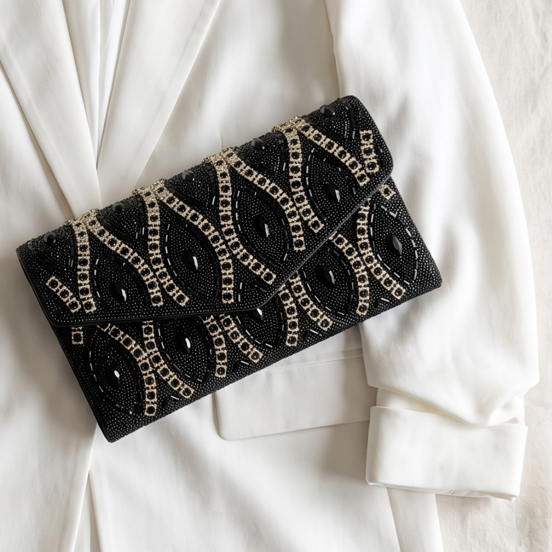 Emerald Deco Clutch