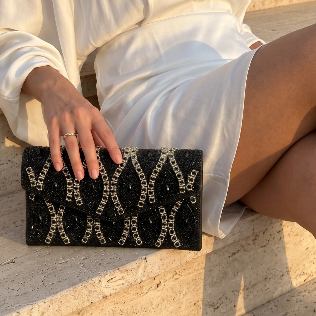Emerald Deco Clutch
