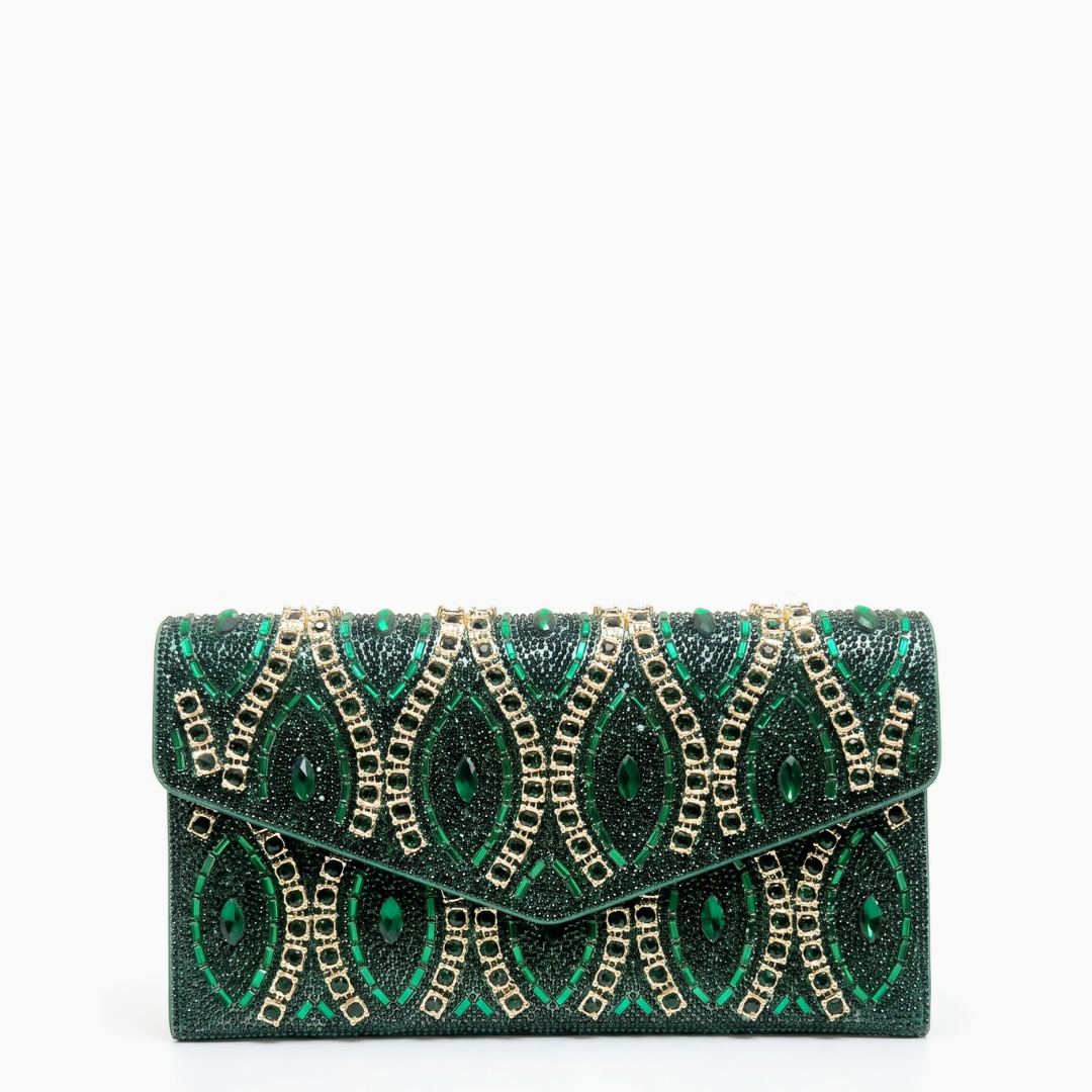 Emerald Deco Clutch