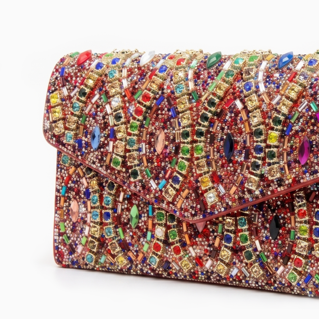 Emerald Deco Clutch