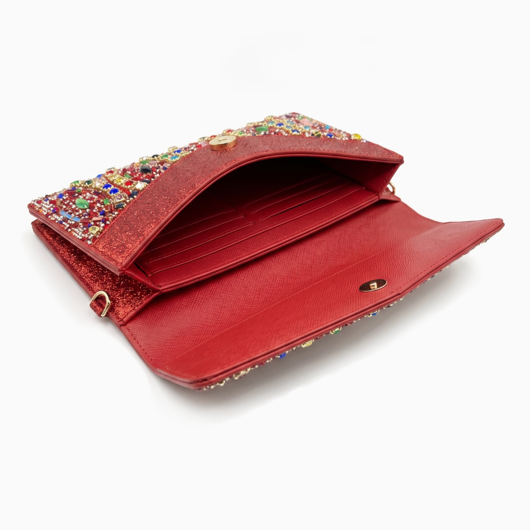 Emerald Deco Clutch