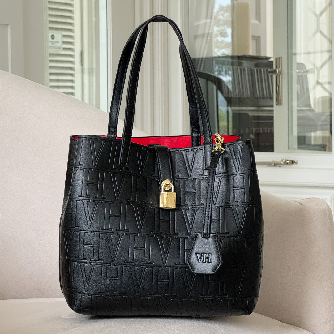 VH Embossed Shoulder Bag