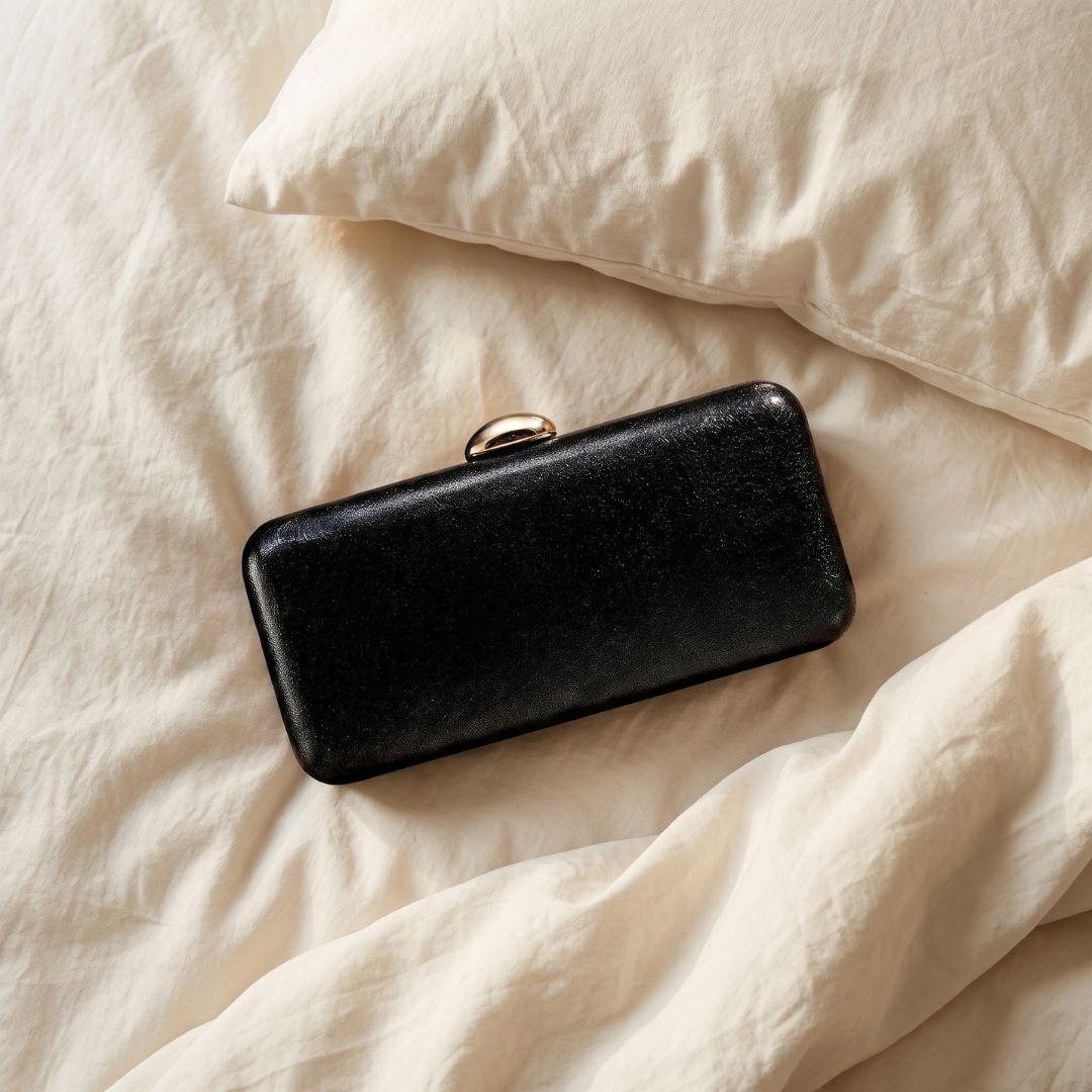 Kyline Metallic Box Clutch
