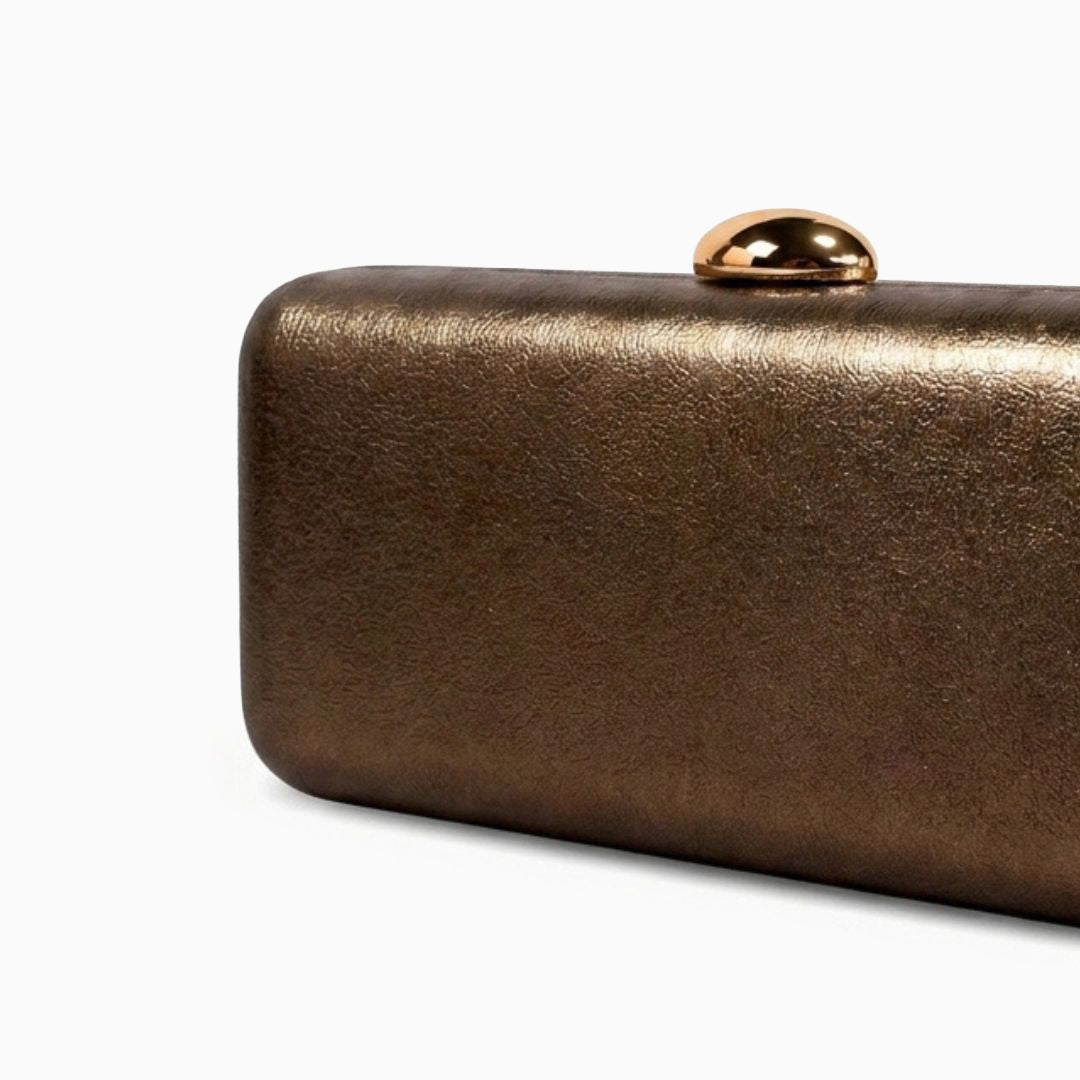 Kyline Metallic Box Clutch