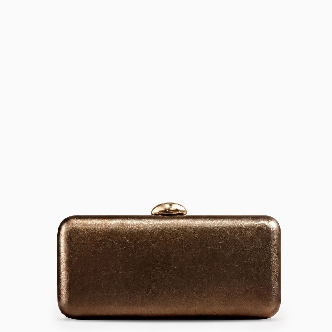 Kyline Metallic Box Clutch