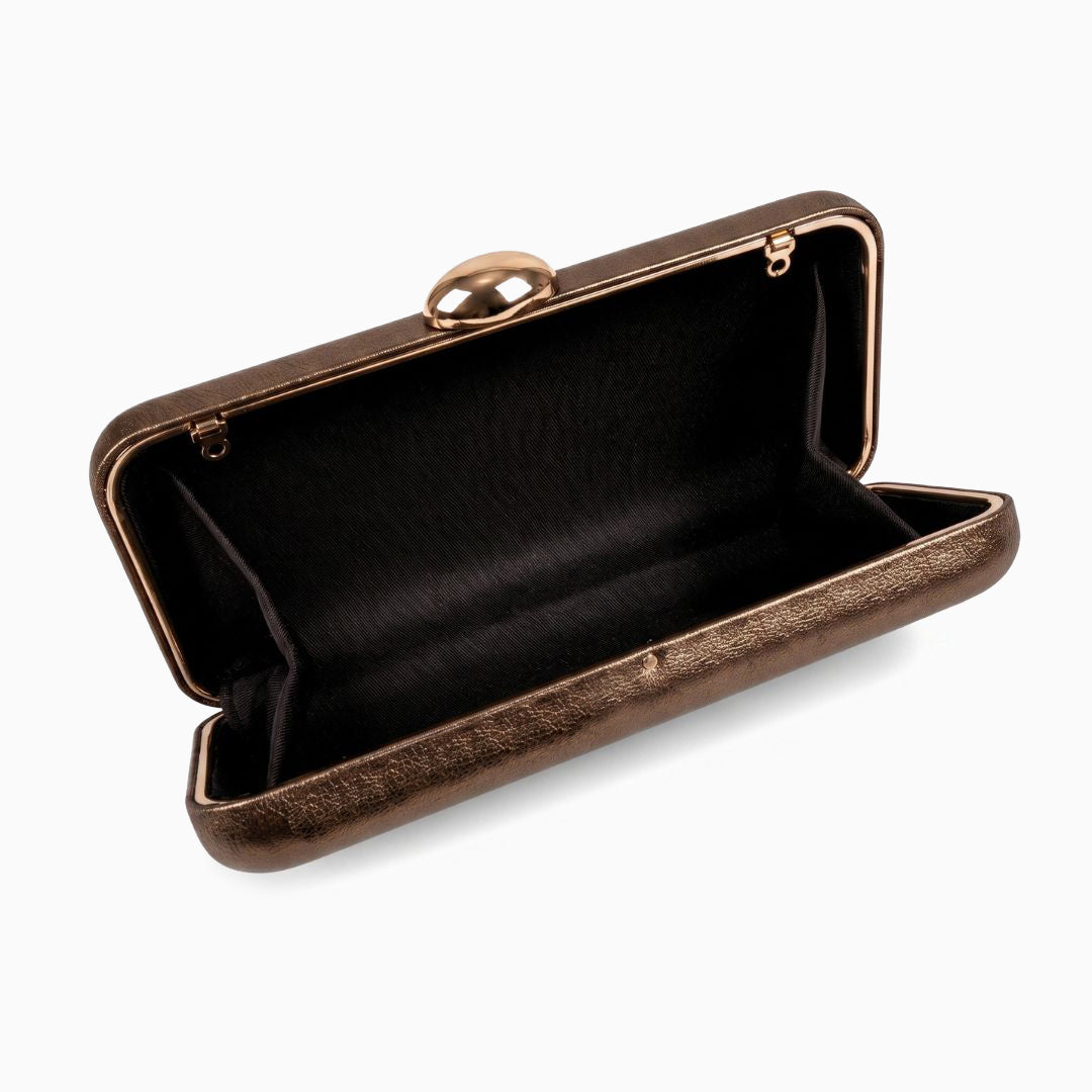 Kyline Metallic Box Clutch