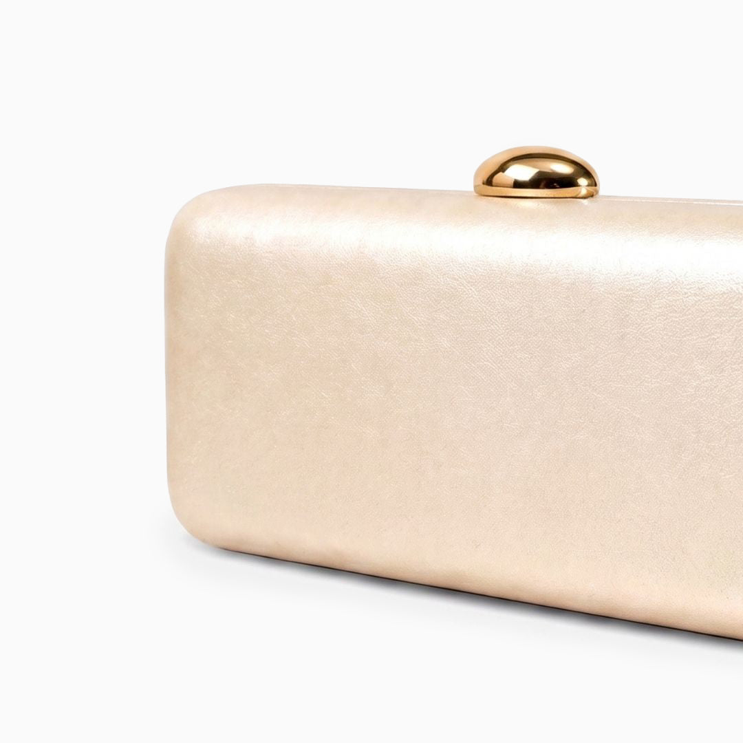 Kyline Metallic Box Clutch