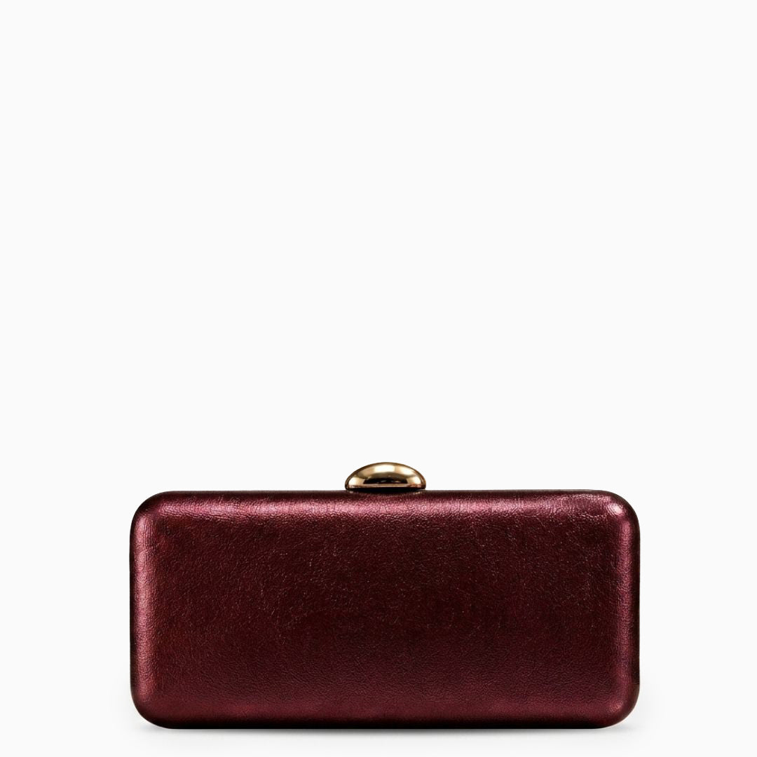 Kyline Metallic Box Clutch