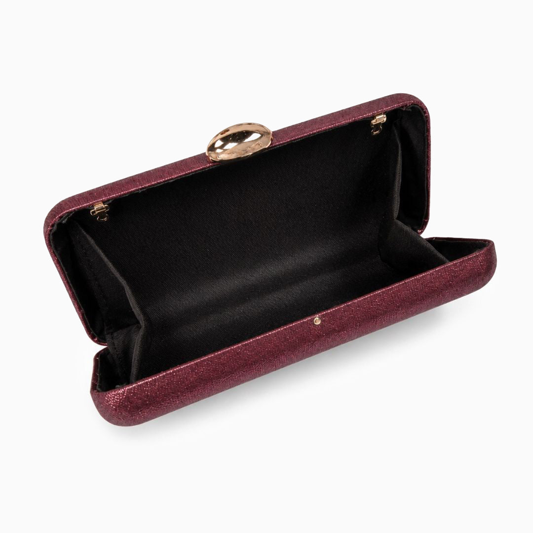 Kyline Metallic Box Clutch
