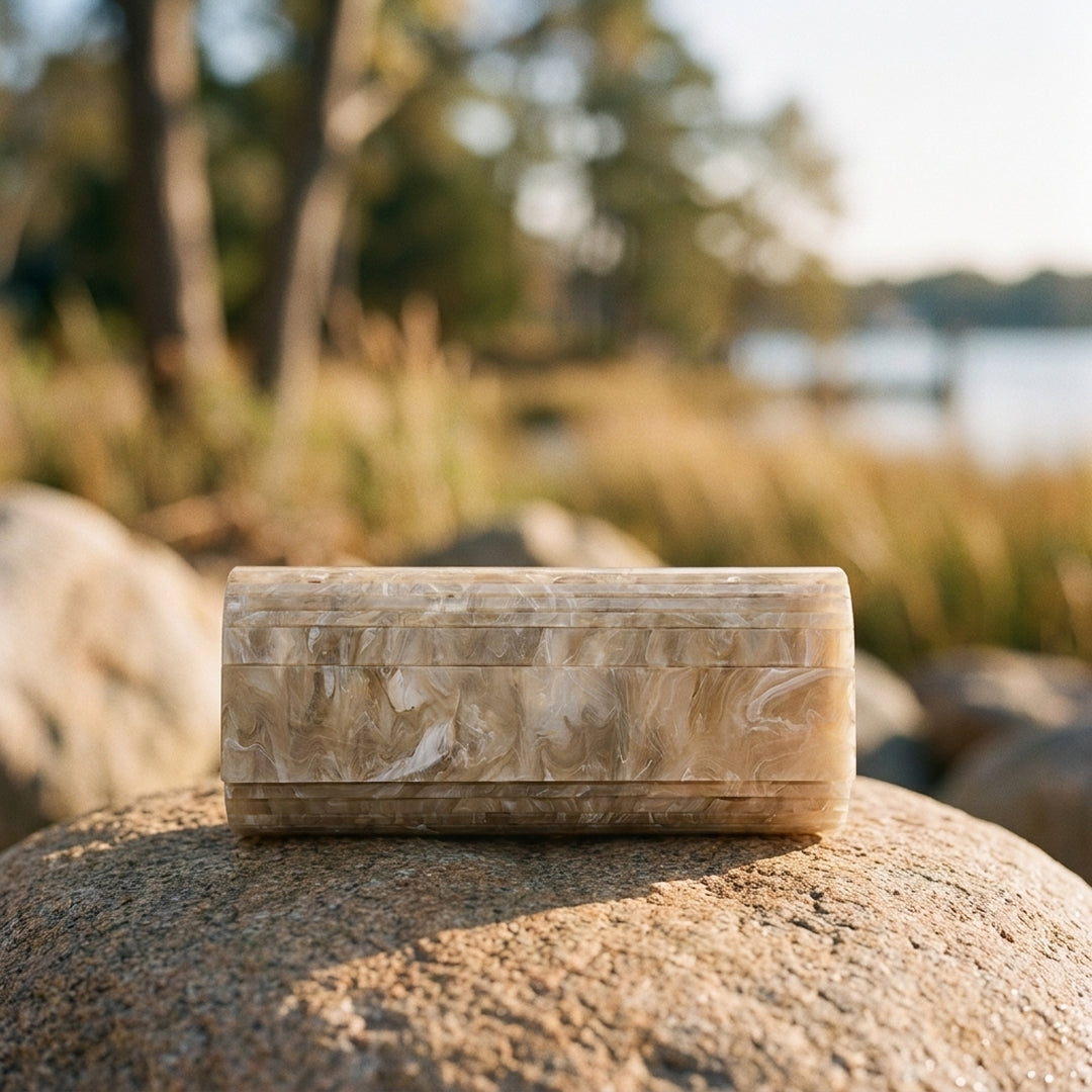 Marmorine Box Clutch