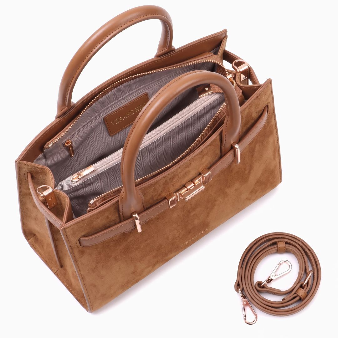 Mykonos Suede Handbag