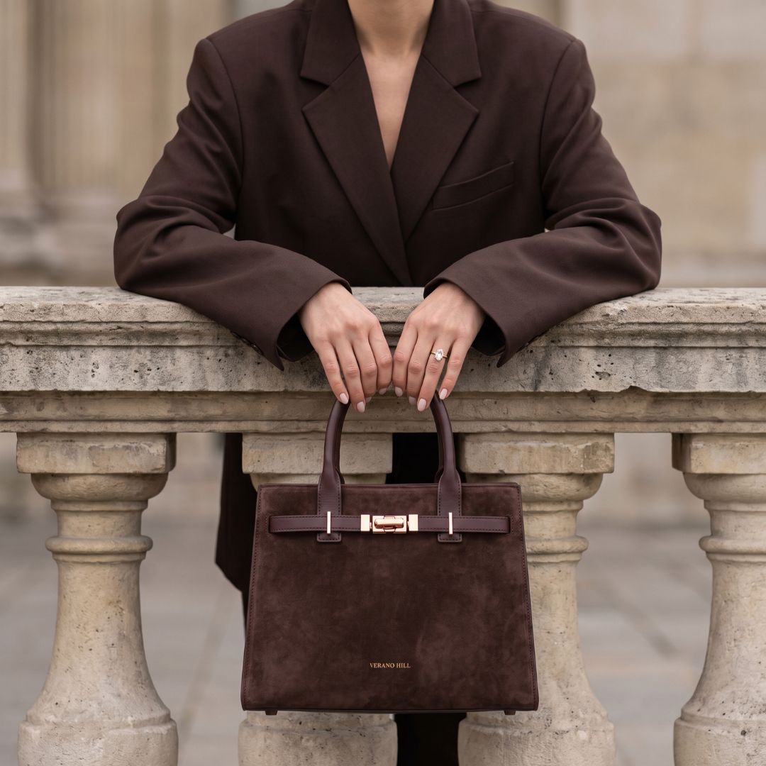 Mykonos Suede Handbag