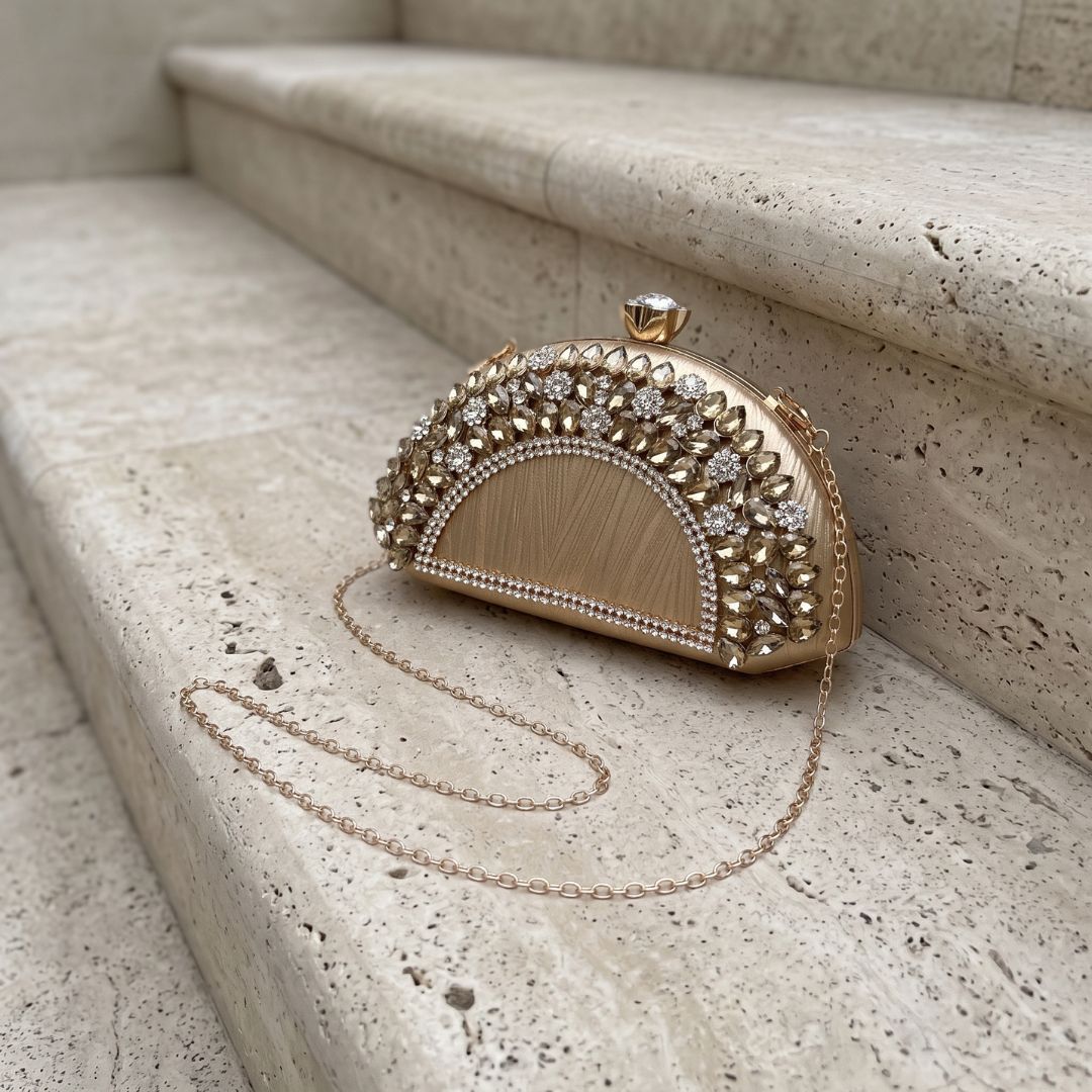 Mirana Half-Moon Minaudière