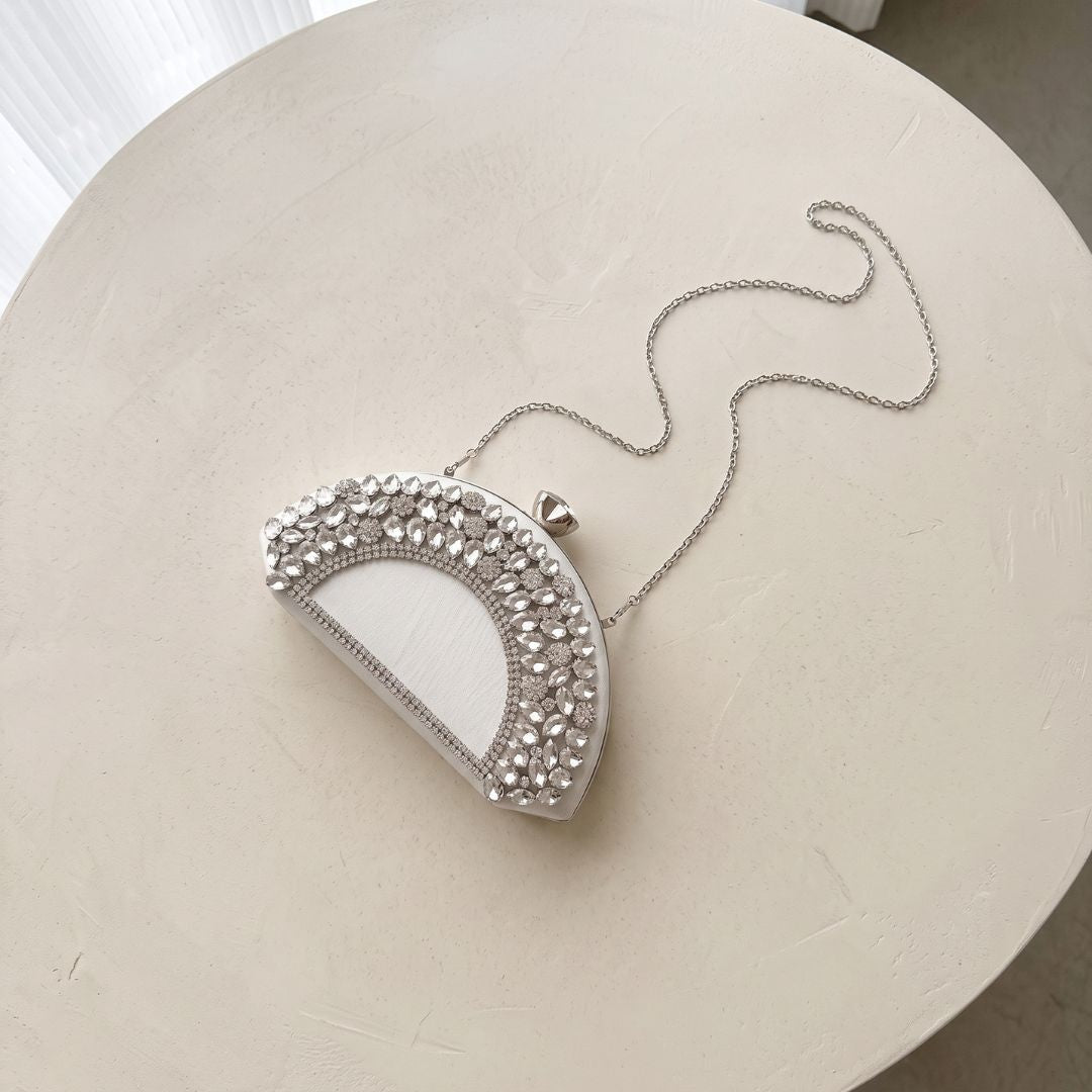 Mirana Half-Moon Minaudière