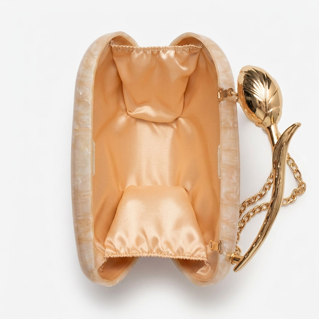 Rosa Acrylic Clutch Bag