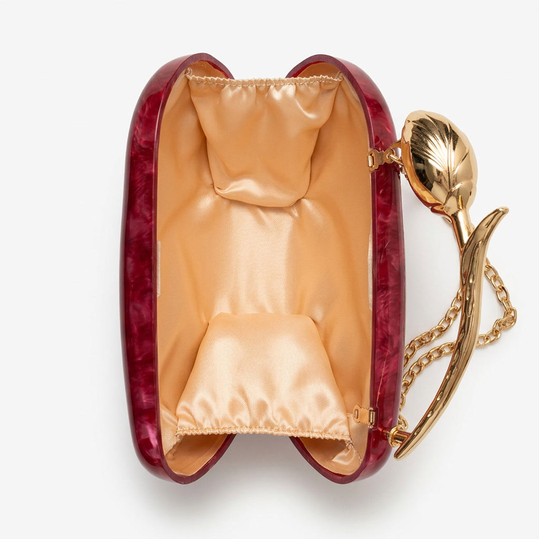 Rosa Acrylic Clutch Bag