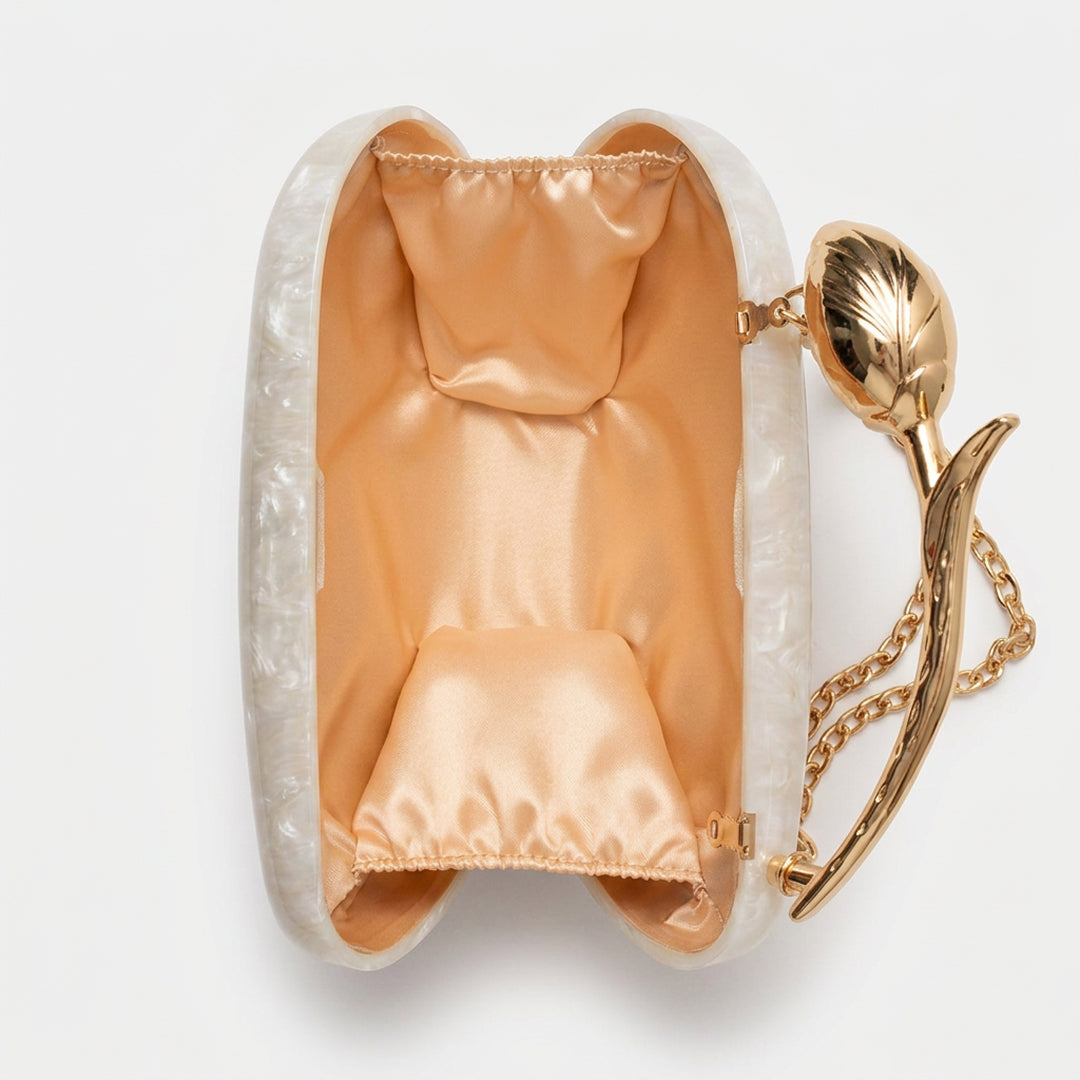 Rosa Acrylic Clutch Bag