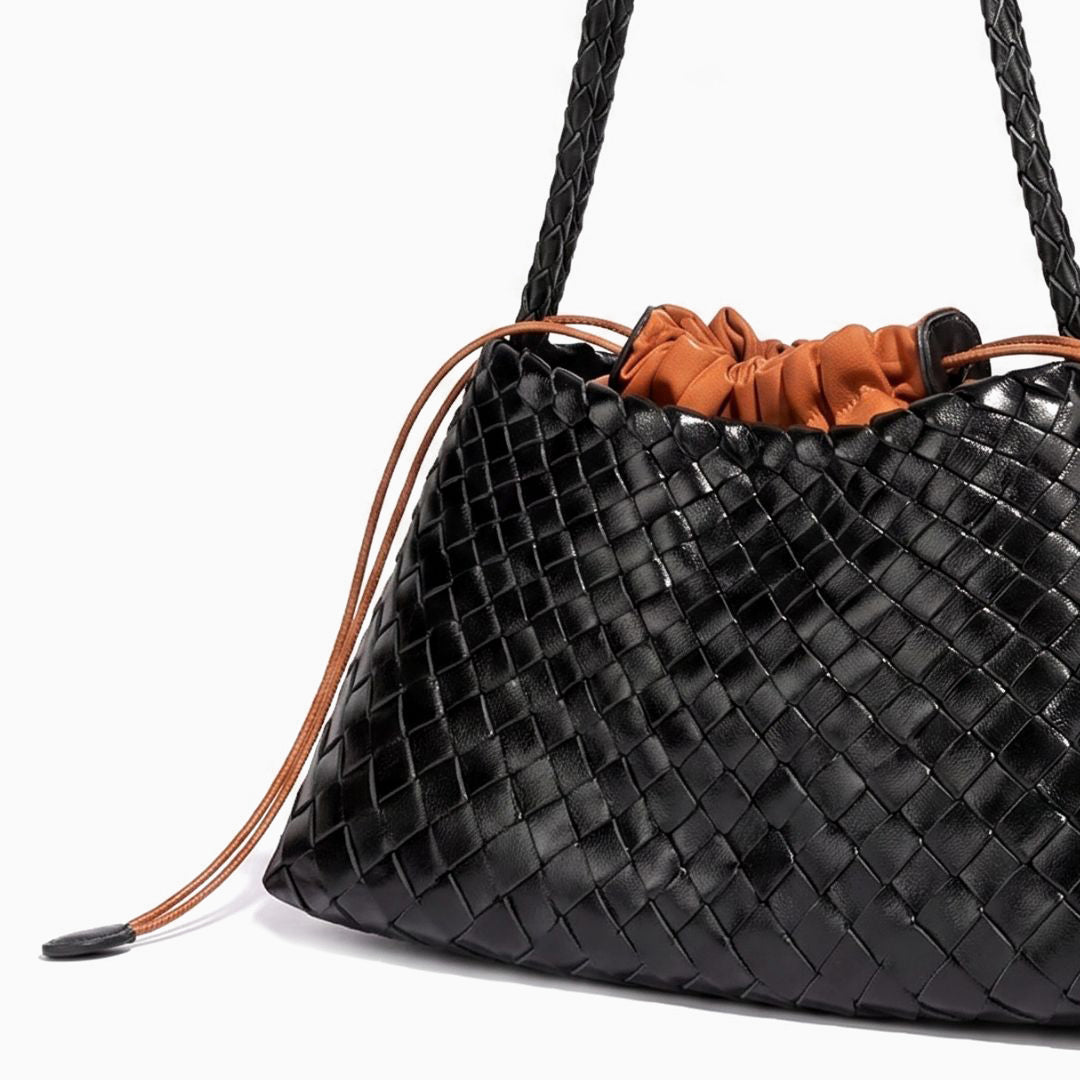 Tessa Woven Drawstring Shoulder Bag