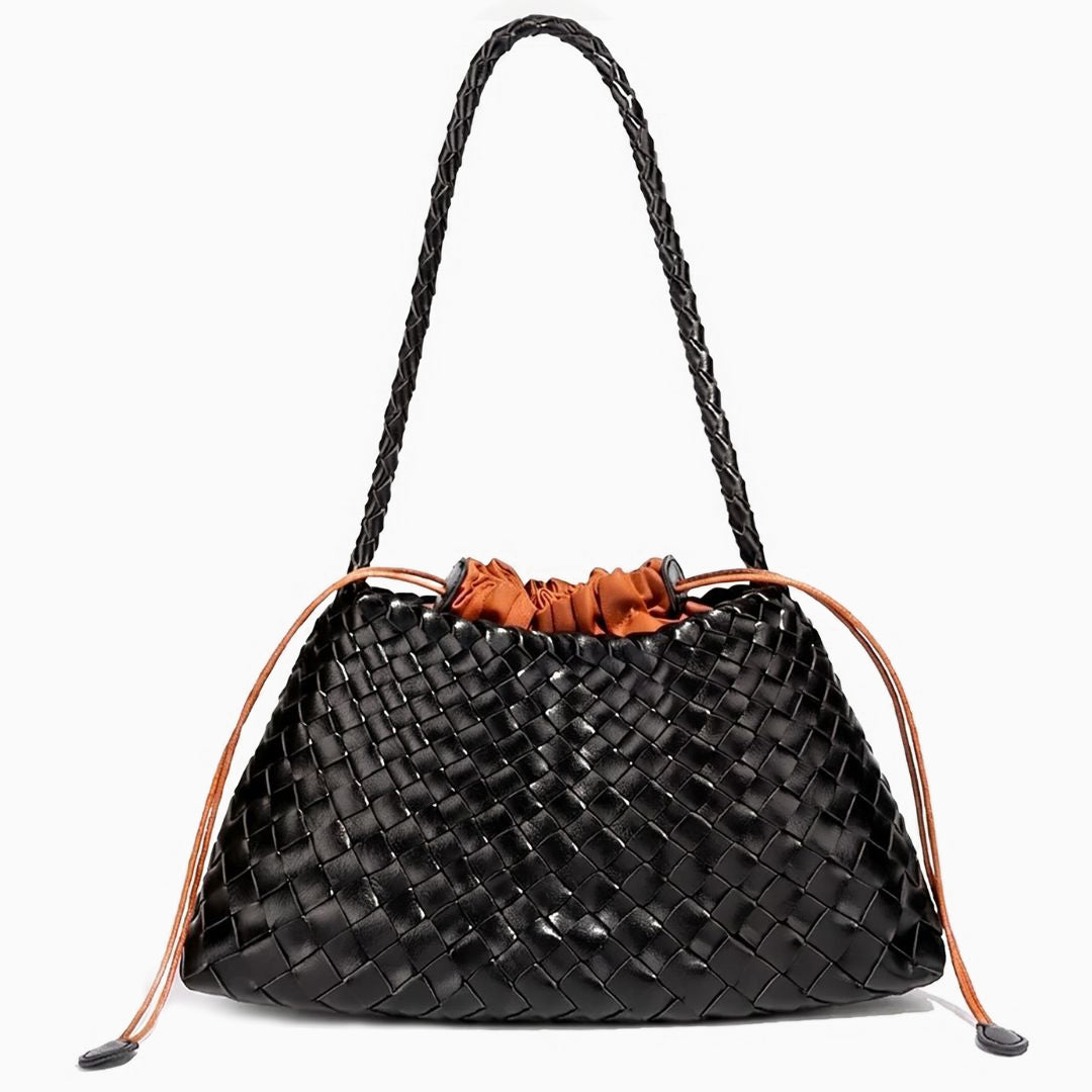Tessa Woven Drawstring Shoulder Bag