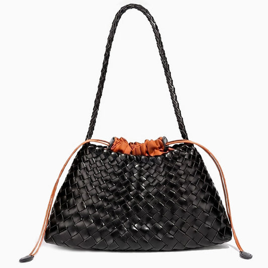 Tessa Woven Drawstring Shoulder Bag