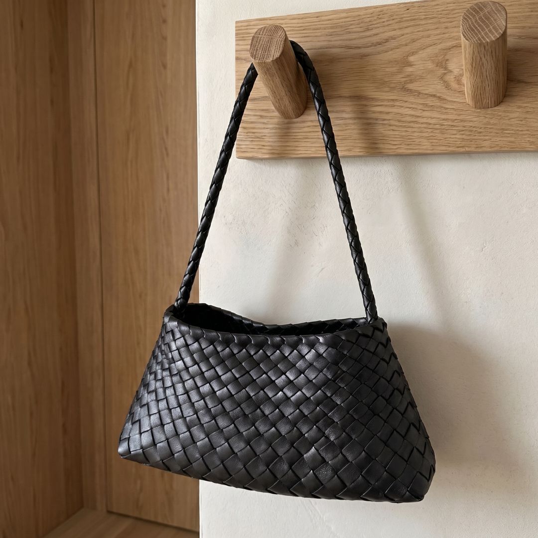 Tessa Woven Drawstring Shoulder Bag