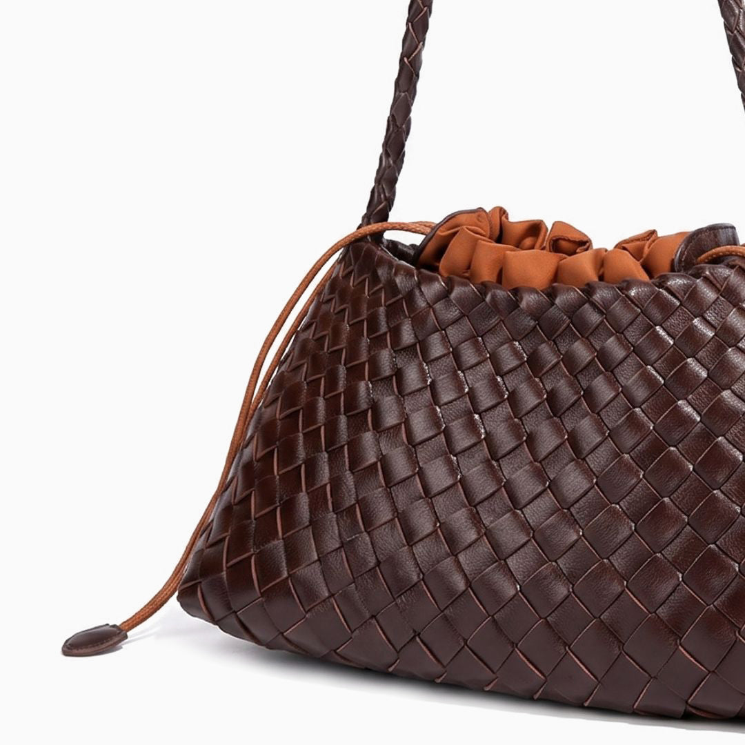 Tessa Woven Drawstring Shoulder Bag