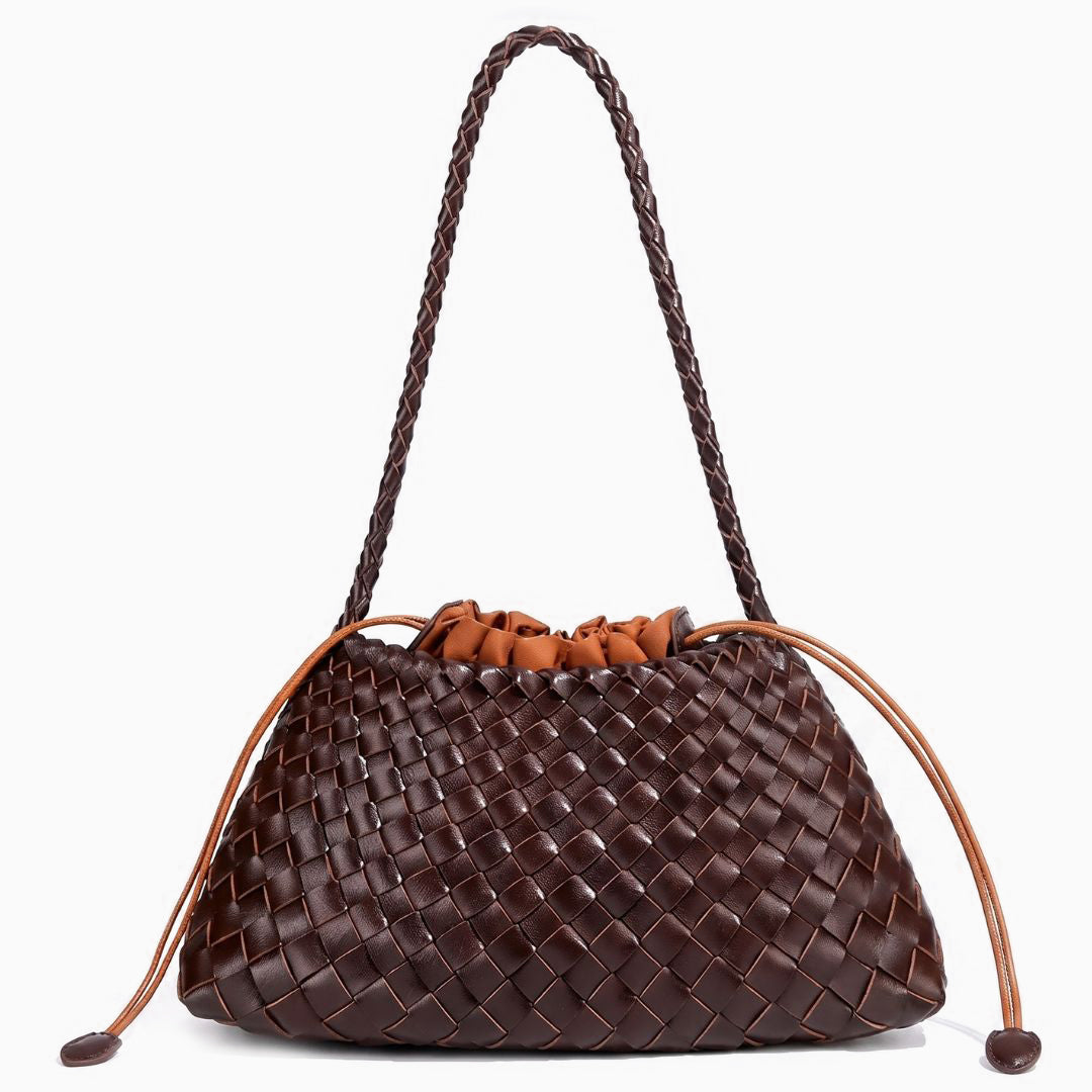 Tessa Woven Drawstring Shoulder Bag