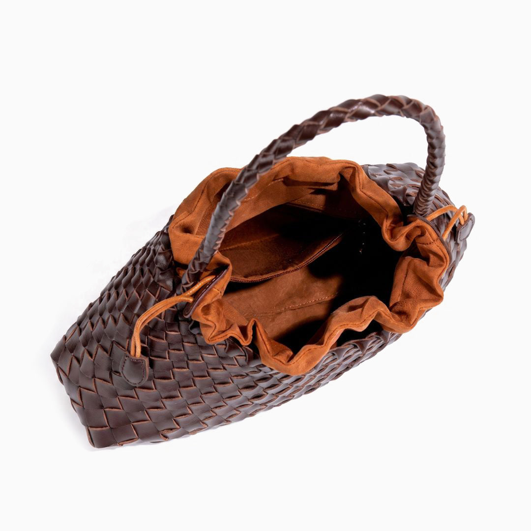 Tessa Woven Drawstring Shoulder Bag