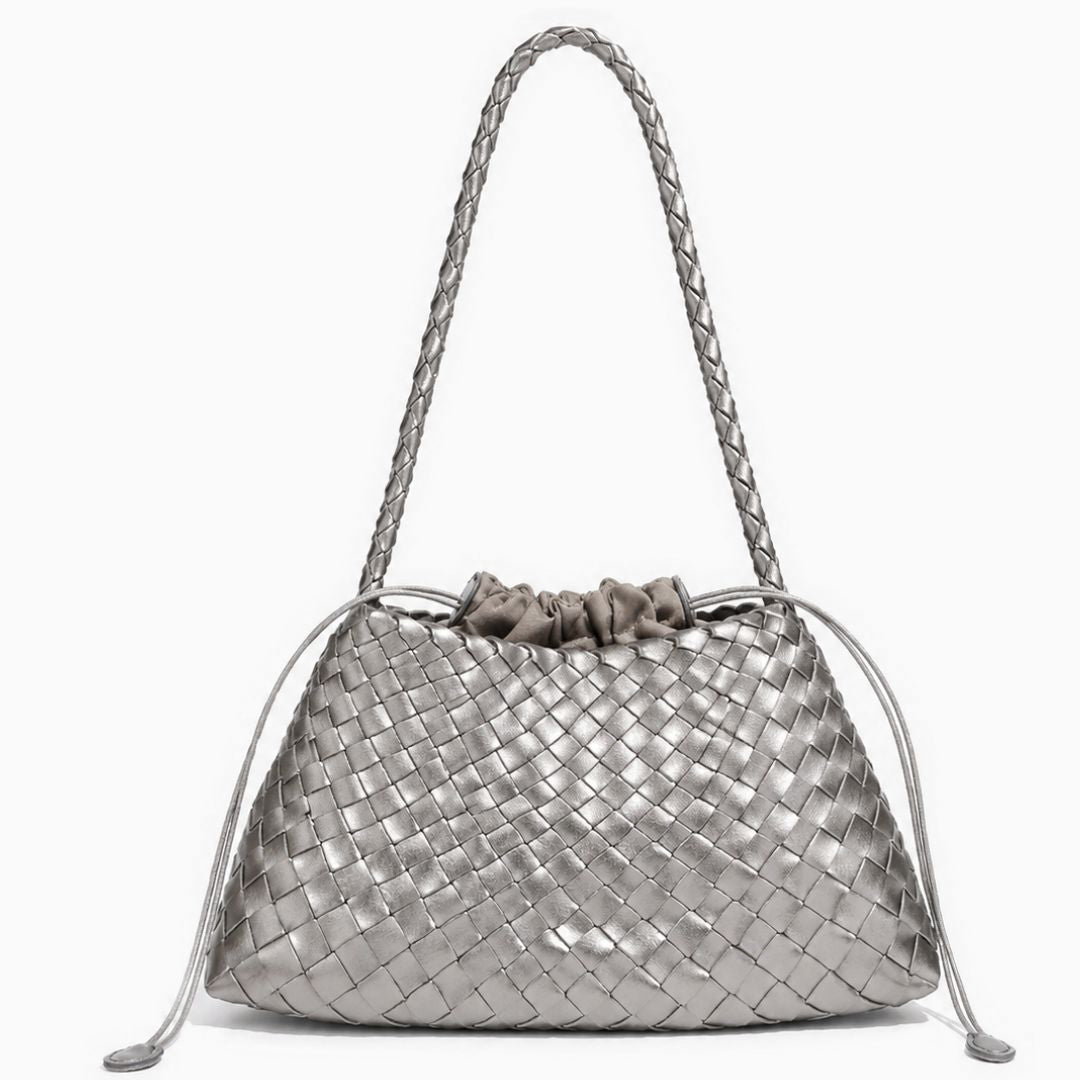 Tessa Woven Drawstring Shoulder Bag
