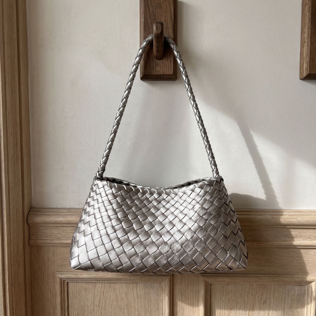 Tessa Woven Drawstring Shoulder Bag