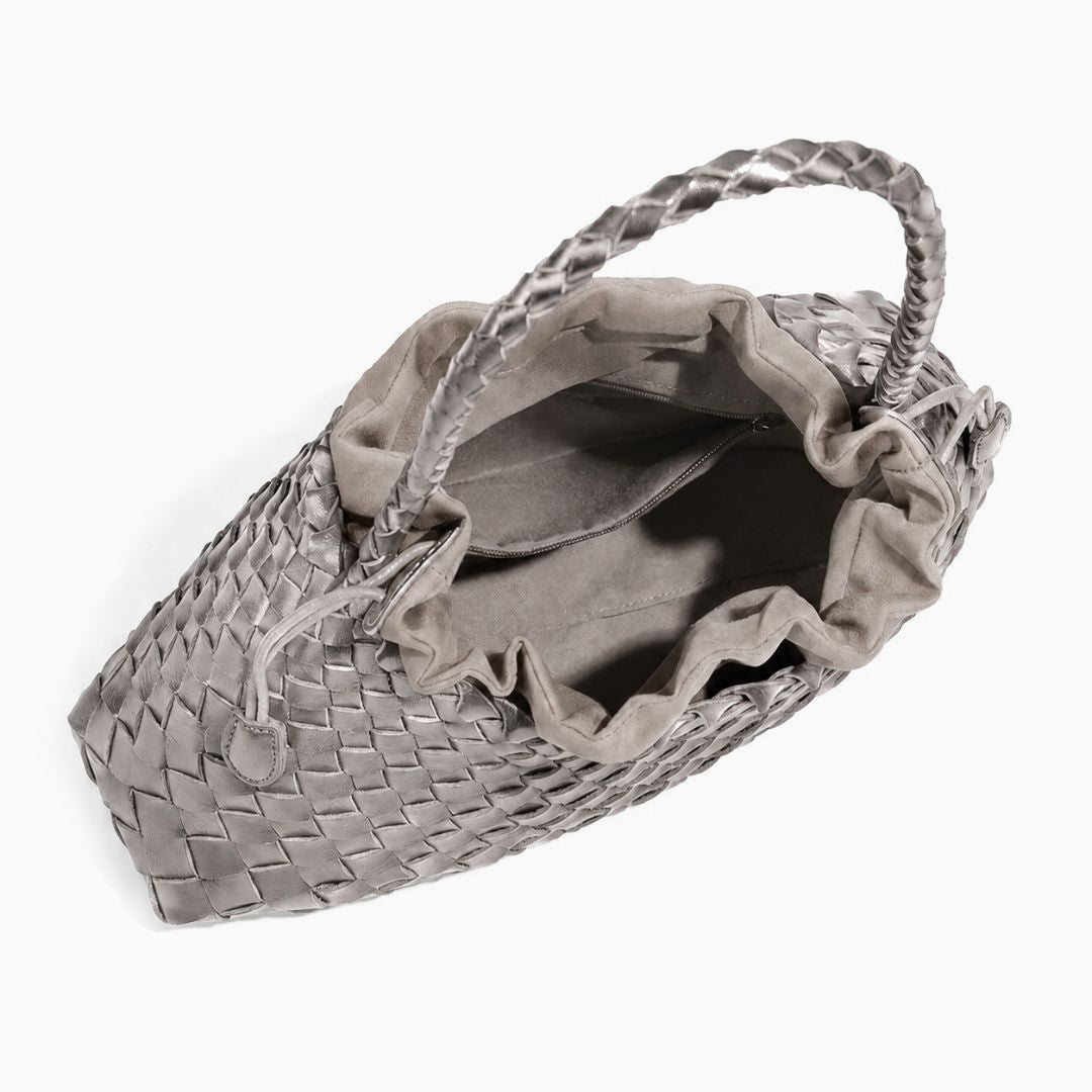Tessa Woven Drawstring Shoulder Bag