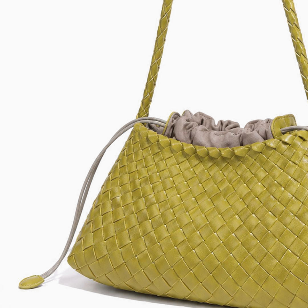 Tessa Woven Drawstring Shoulder Bag