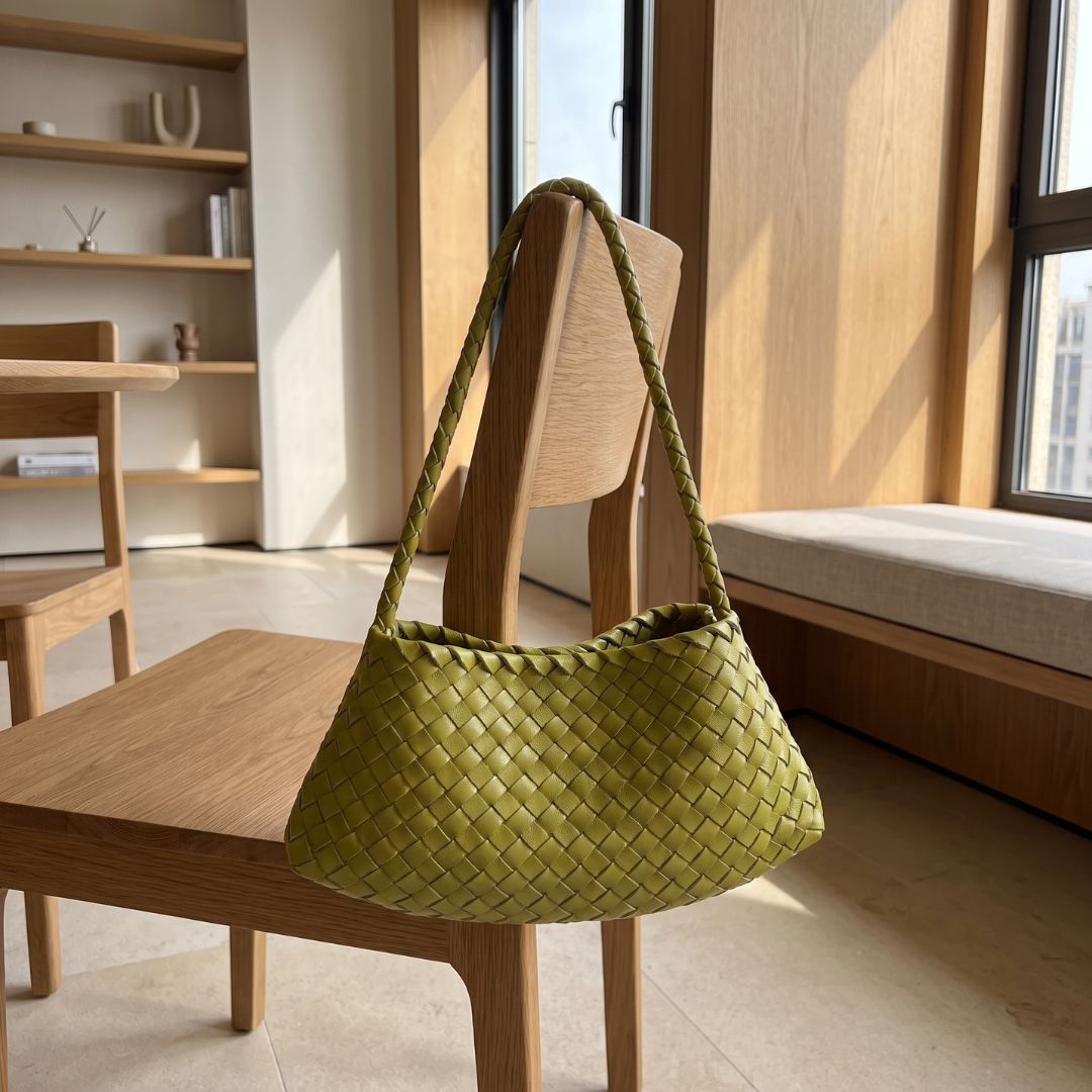Tessa Woven Drawstring Shoulder Bag