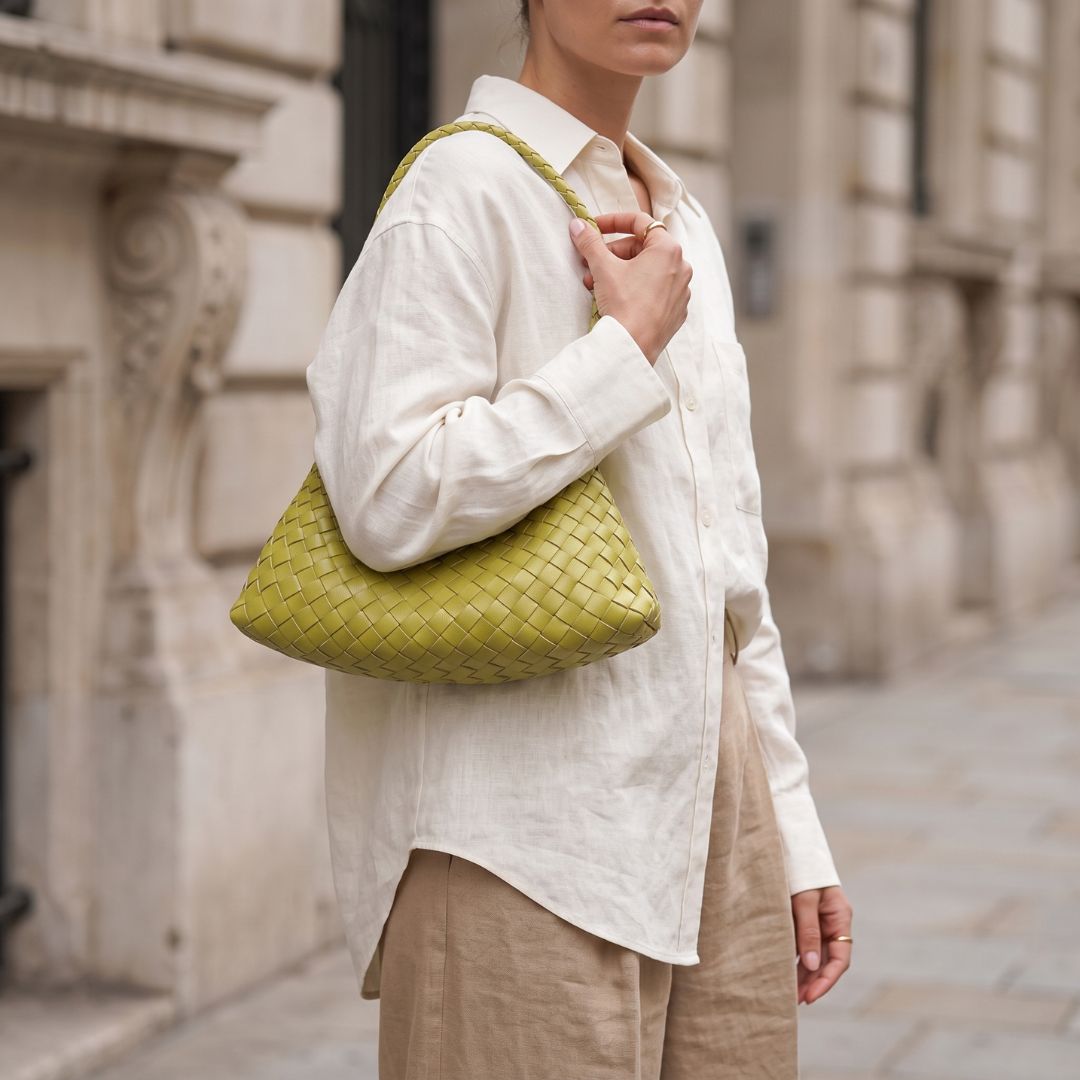 Tessa Woven Drawstring Shoulder Bag