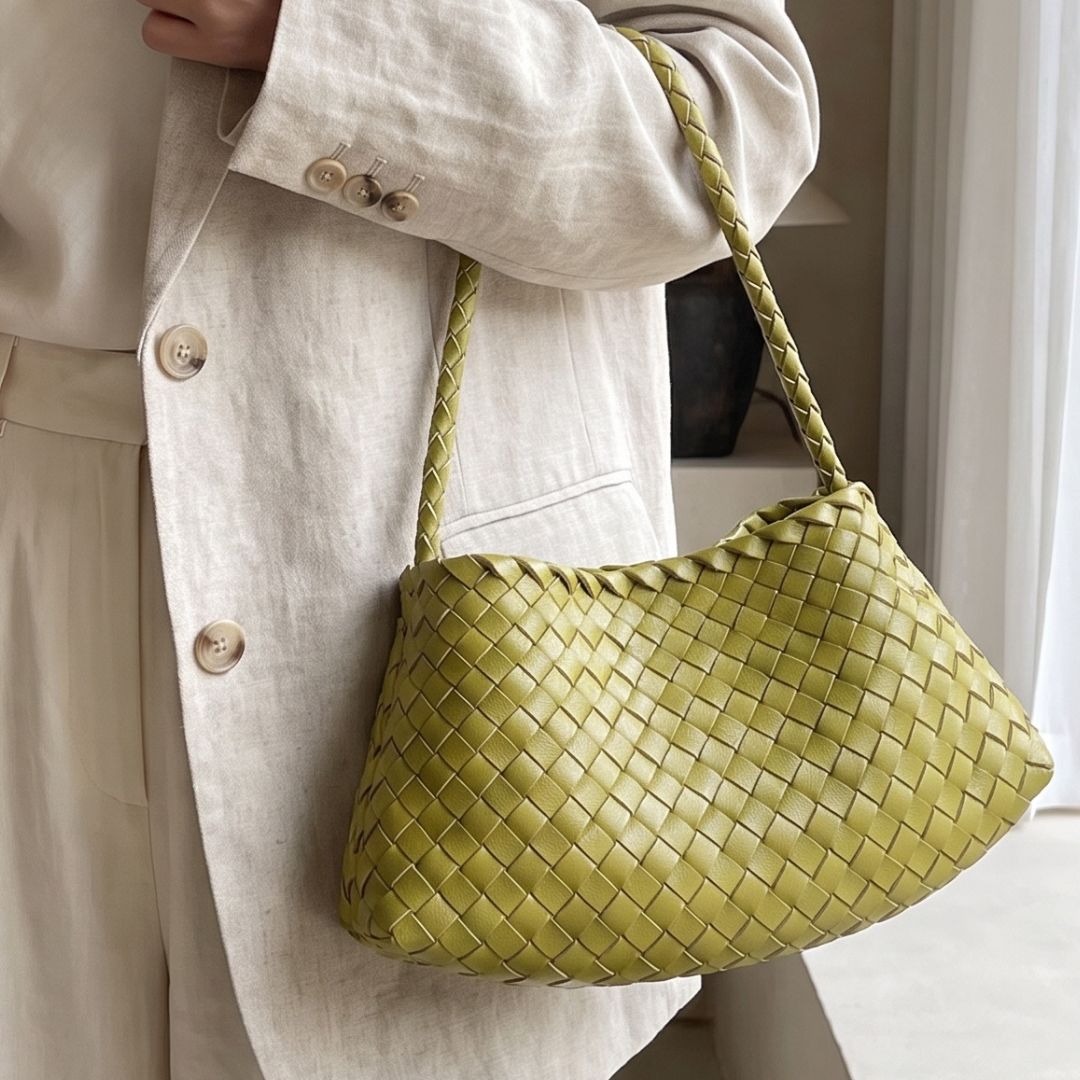 Tessa Woven Drawstring Shoulder Bag