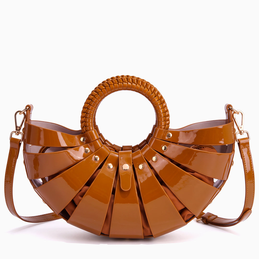 Théodalie Glossy Shoulder Bag