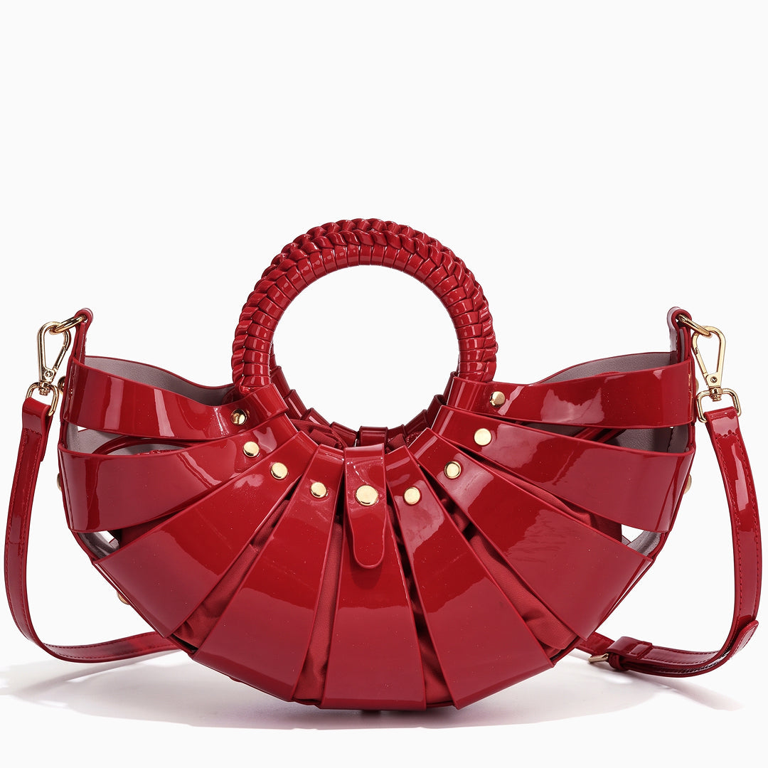 Théodalie Glossy Shoulder Bag