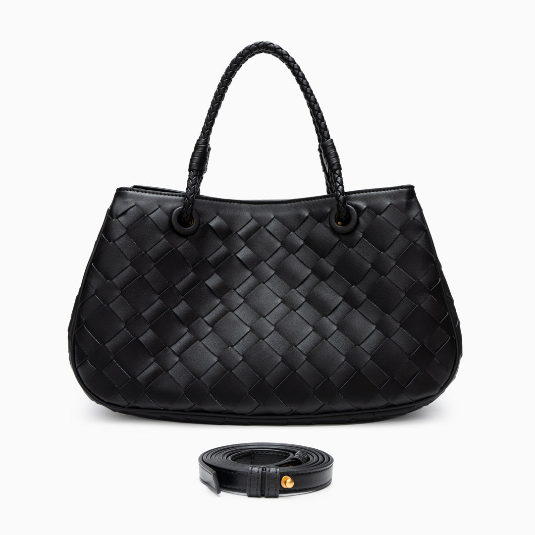 Noire Weave Shoulder Bag